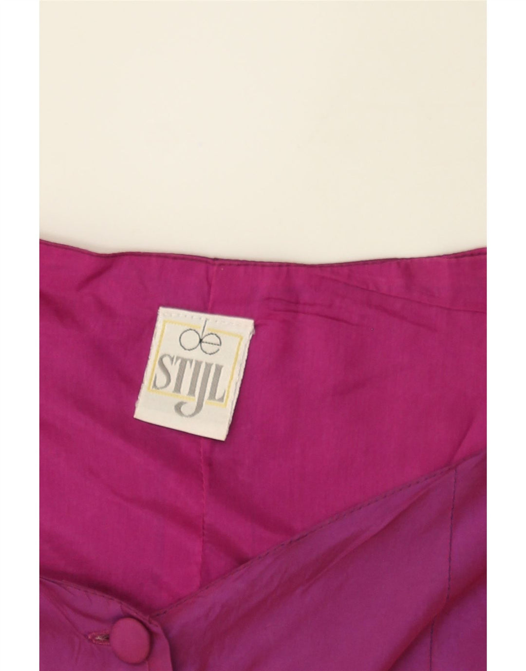 VINTAGE Womens Crop Blouse Top IT 44 Medium Pink Acetate Vintage Vintage and Second-Hand Vintage from Messina Hembry 