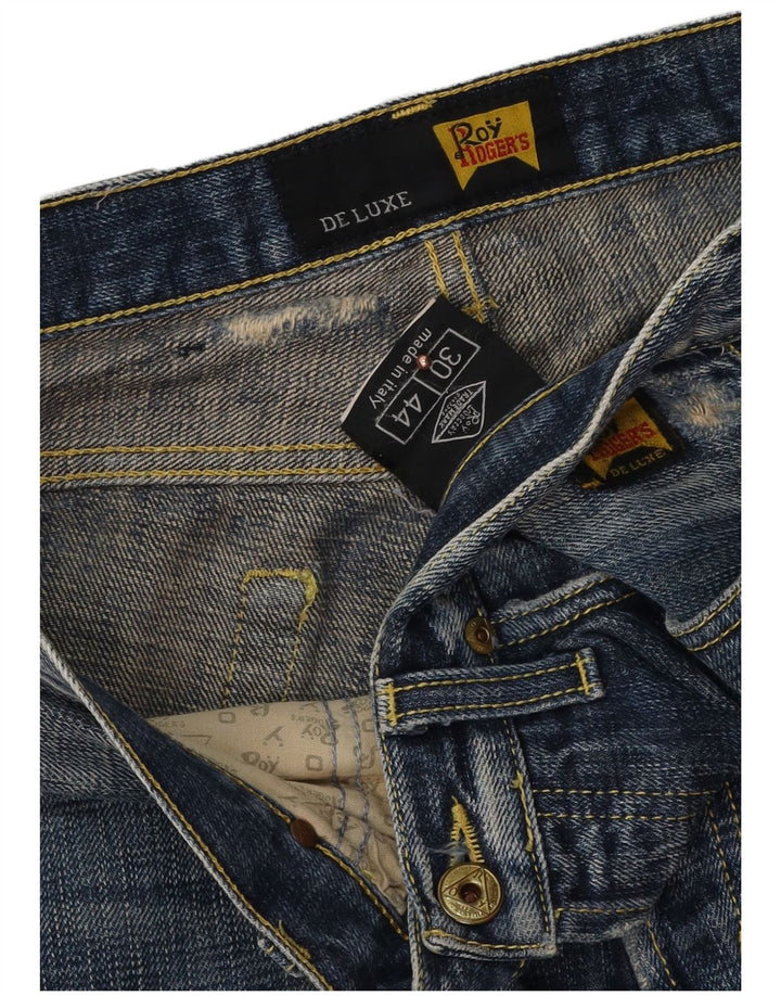 Roy Rogers Ženske de Luxe uske traperice s oskudima W30 L31 tamnoplavi pamuk