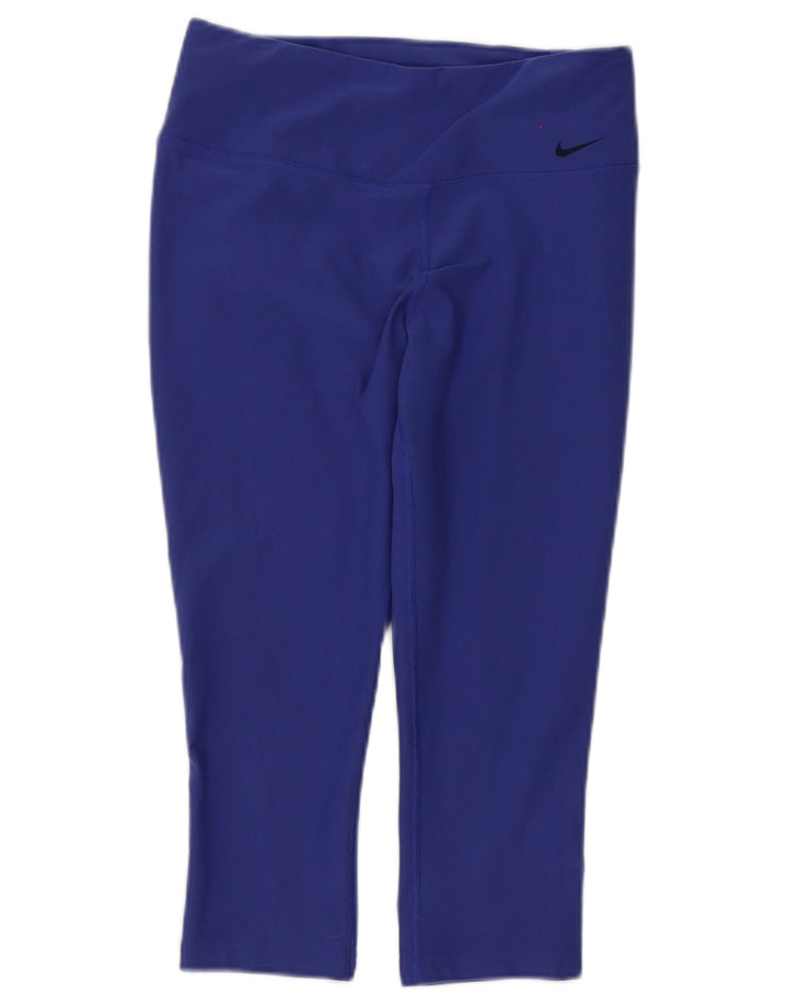 Nike ženske Dri Fit Capri tajice UK 8 male ljubičaste poliesterske