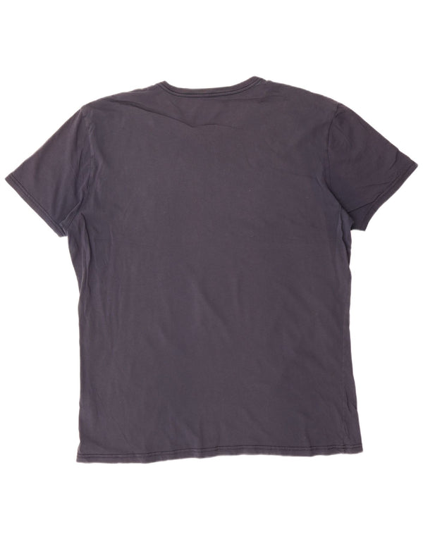 NAPAPIJRI Muška majica kratkih rukava Geographic Graphic 3XL tamnoplavi pamuk