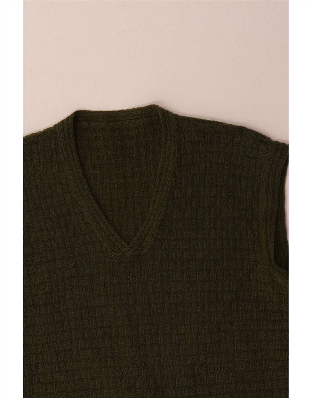 VINTAGE ženski prsluk bez rukava UK 14 Srednje zelena