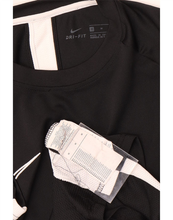 Nike Dri Fit majica kratkih rukava srednji crni poliester