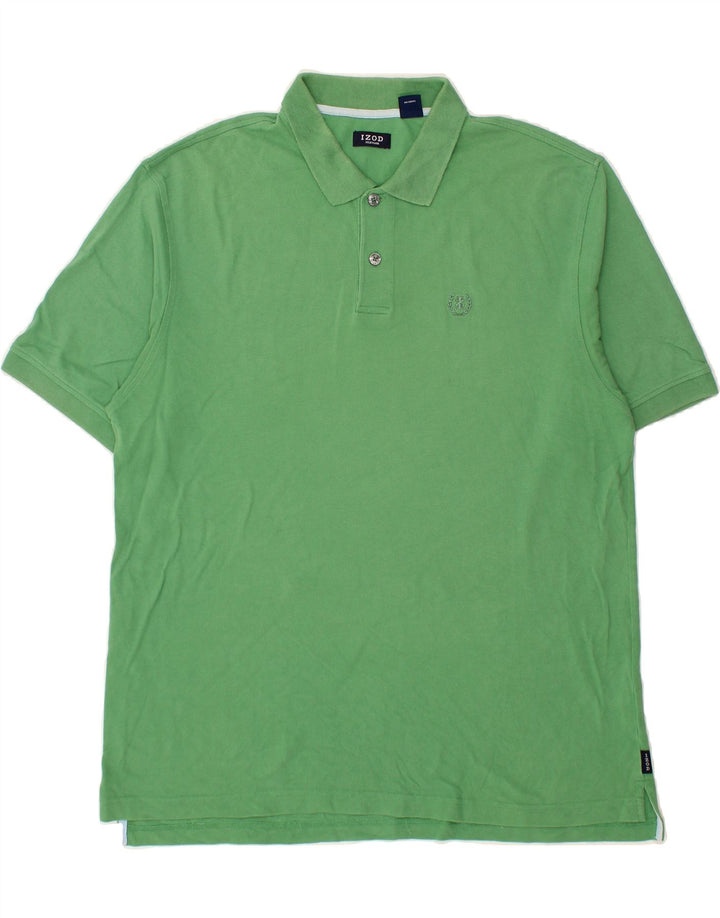 IZOD Mens Polo Shirt XL Green Cotton Vintage Izod and Second-Hand Izod from Messina Hembry 