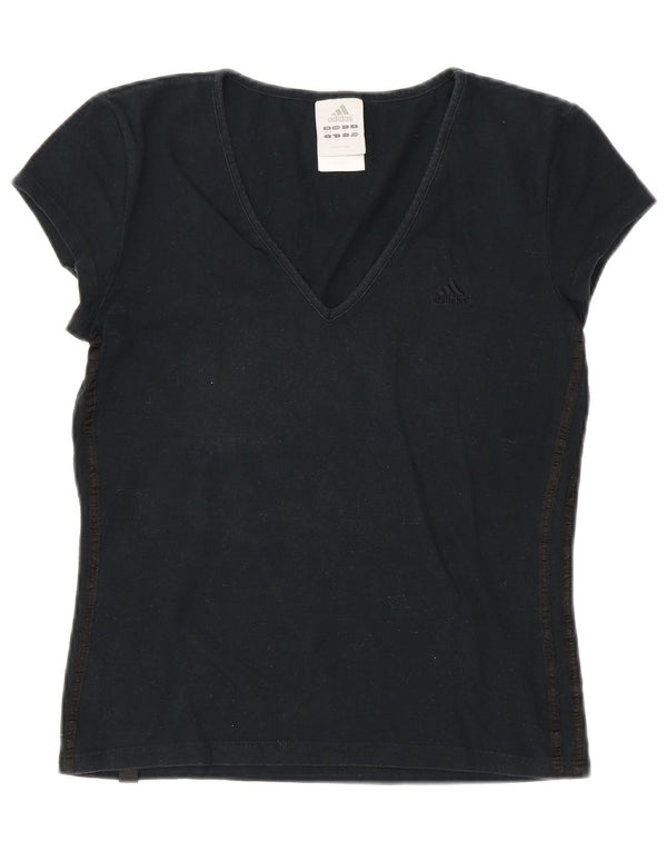 ADIDAS Ženska majica kratkih rukava UK 10 Mala crna pamuk