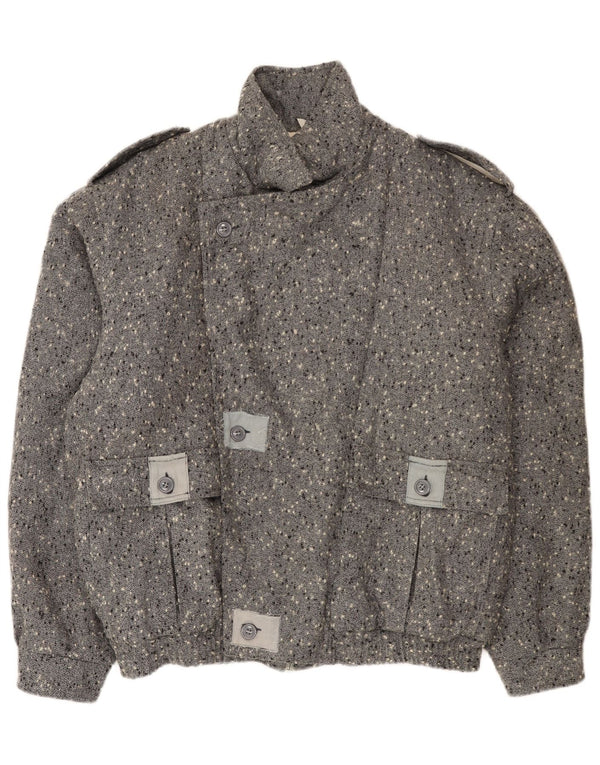 Vintage muška vojna vjetrovka jakna UK 42 XL siva s pjegama