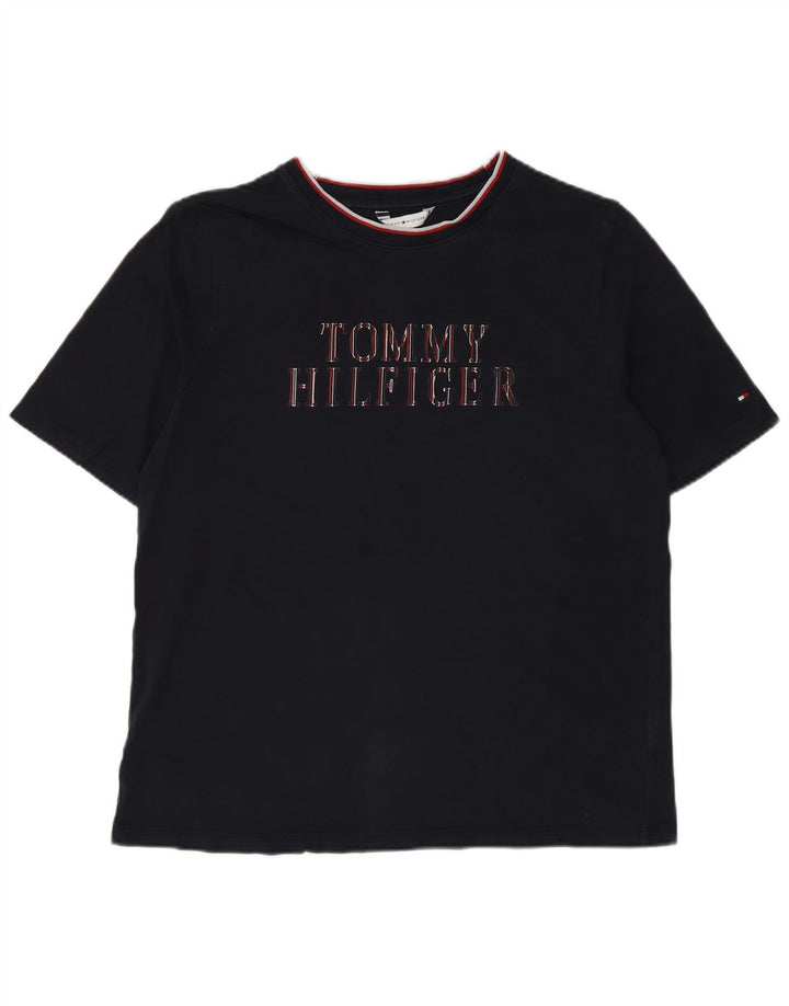 Tommy Hilfiger muška majica kratkih rukava srednje plava s grafičkim motivima