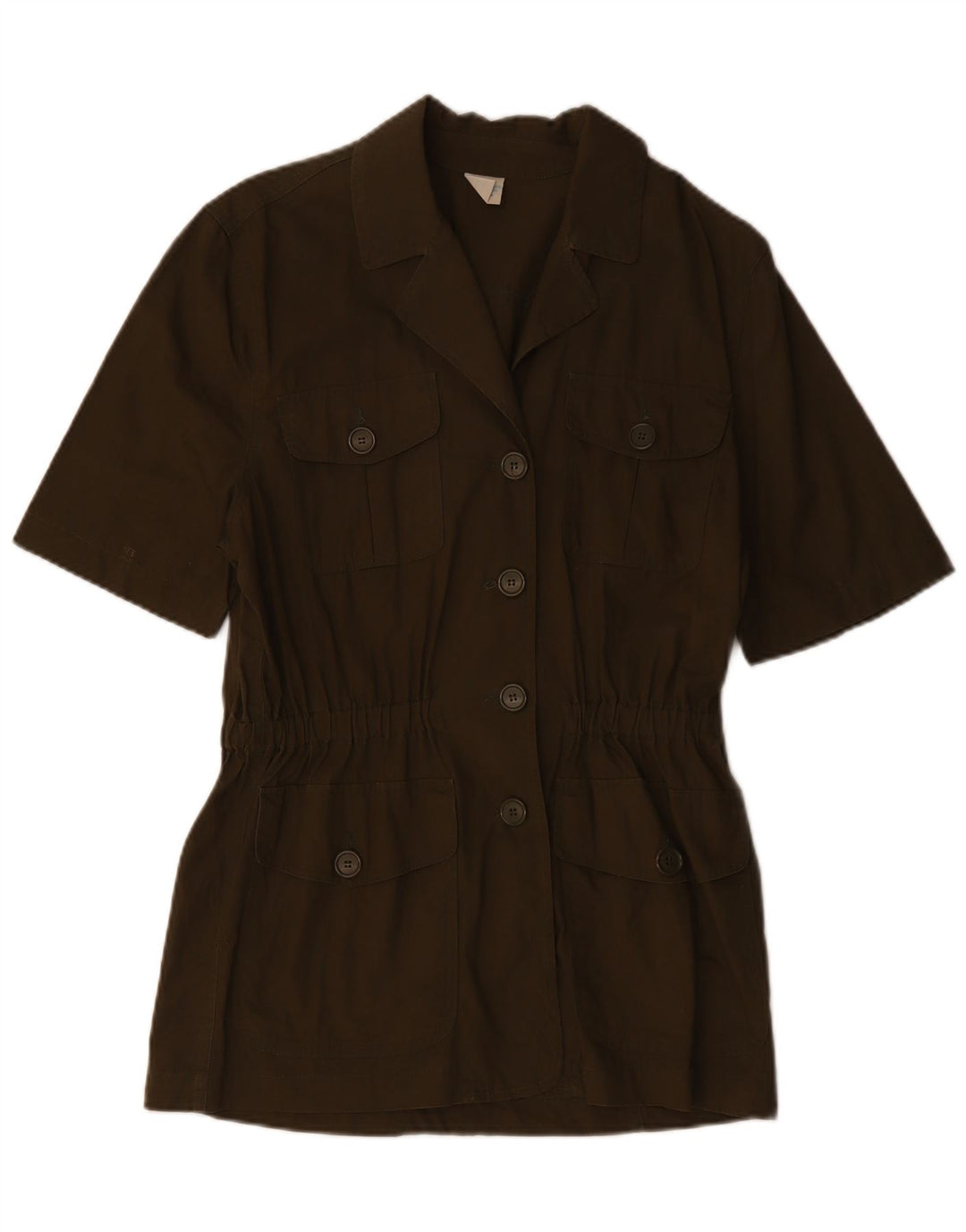 BENETTON Ženska jakna sa 4 gumba kratkih rukava IT 42 Srednje kaki