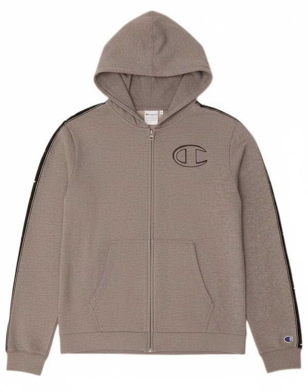 Champion Boys Graphic Zip Hoodie pulover 15-16 Years 2XL Sivi Colourblock