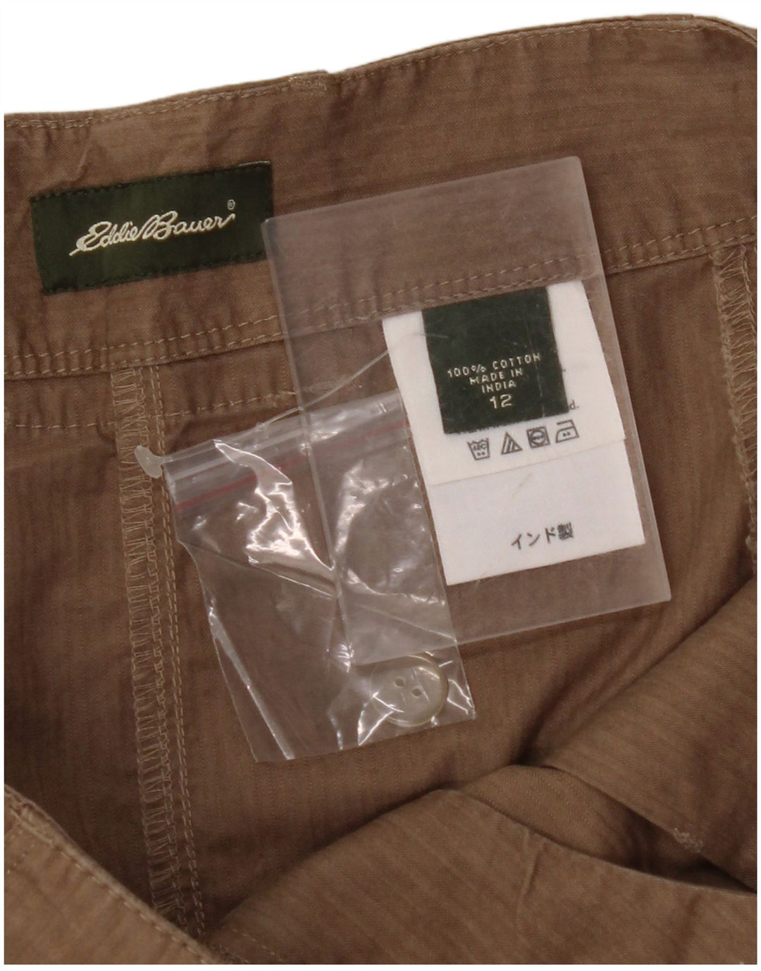 EDDIE BAUER Ženska suknja A-kroja US 12 Large W32 Smeđi pamuk
