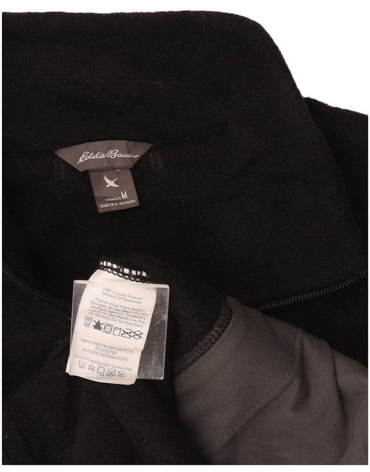 EDDIE BAUER Ženska jakna od flisa UK 12 Srednji crni poliester