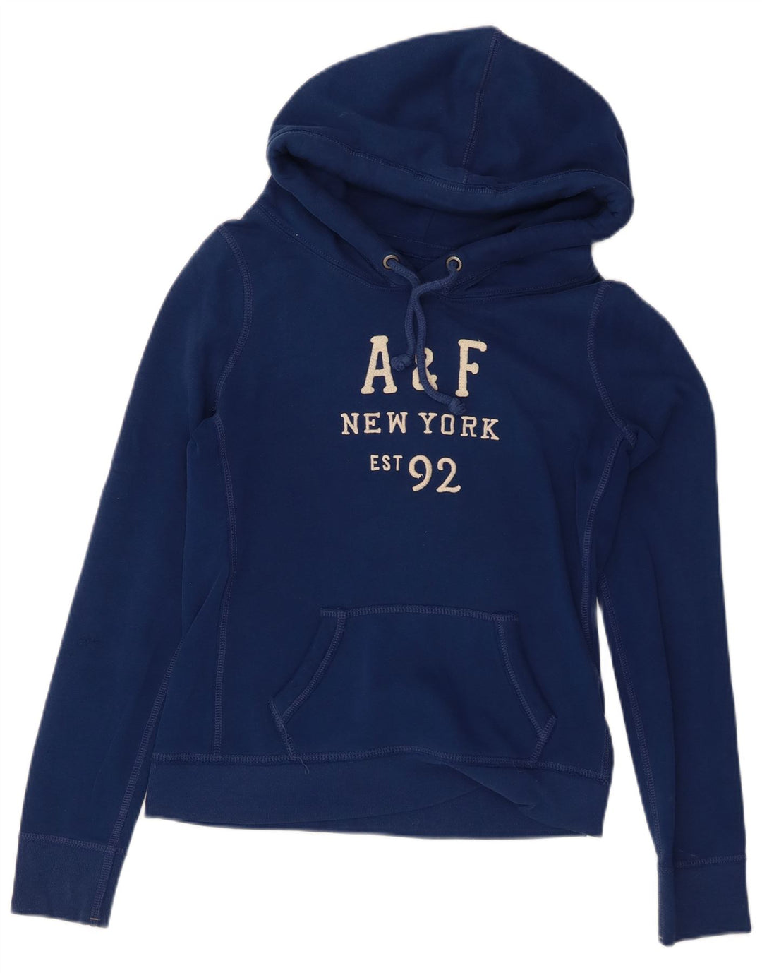 ABERCROMBIE & FITCH Ženska majica s kapuljačom s kapuljačom UK 14 Srednje tamnoplava