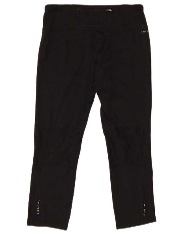 Nike Ženske Dri Fit Leggings UK 10 Male crne poliesterske