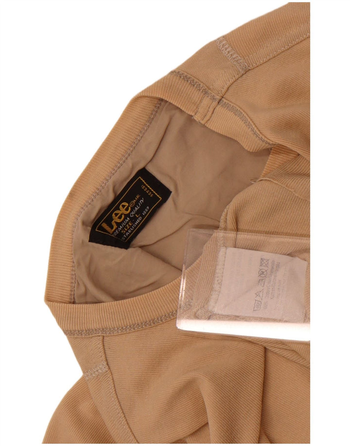 Lee ženska majica kratkih rukava UK 14 Large Beige Cotton