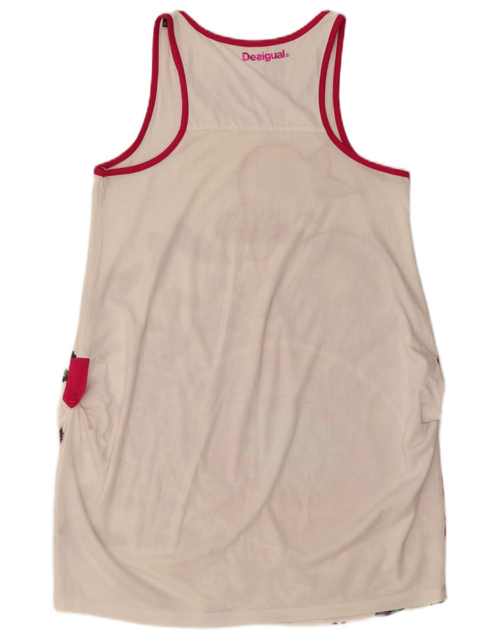 DESIGUAL haljina-tunika bez rukava za djevojčice, 11-12 godina, bijela cvjetna