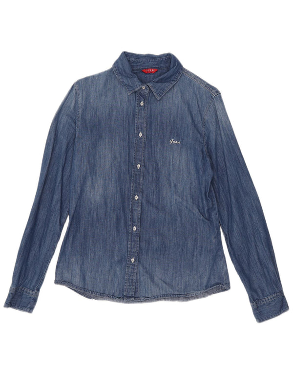 Guess ženska traper košulja UK 10 Small Blue Cotton