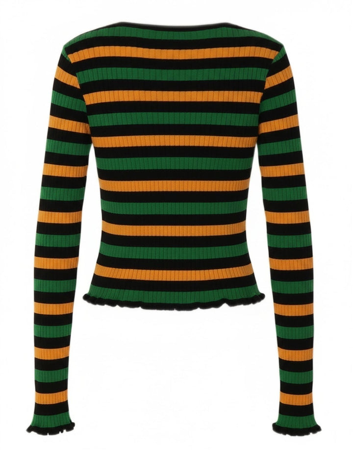 Zara ženski kratki top UK 12 srednje raznobojnih pruga