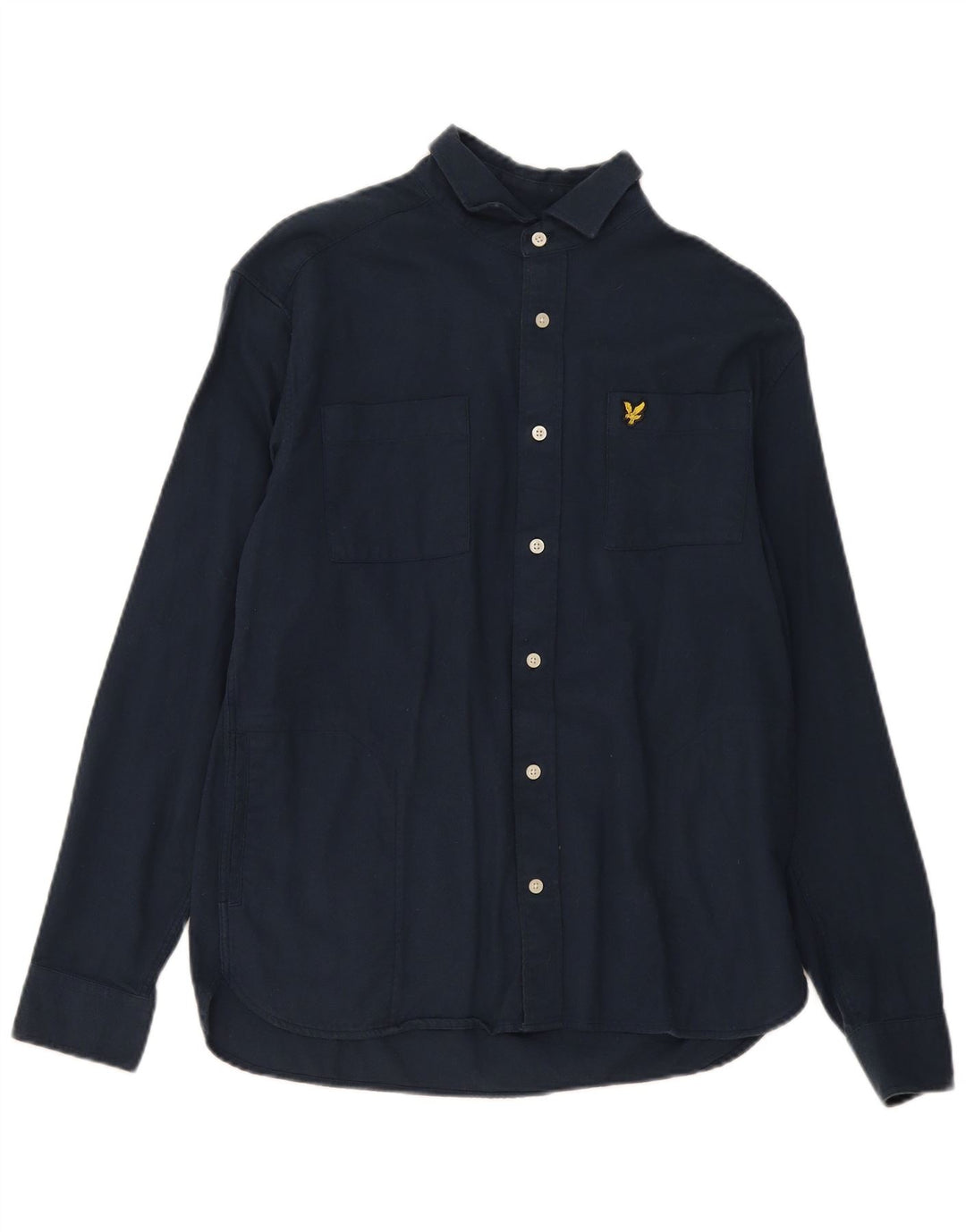 Lyle & Scott muška košulja mala tamnoplava pamučna