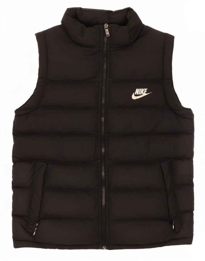 Nike Boys Padded Gilet 12-13 Years Large Crni Poliester