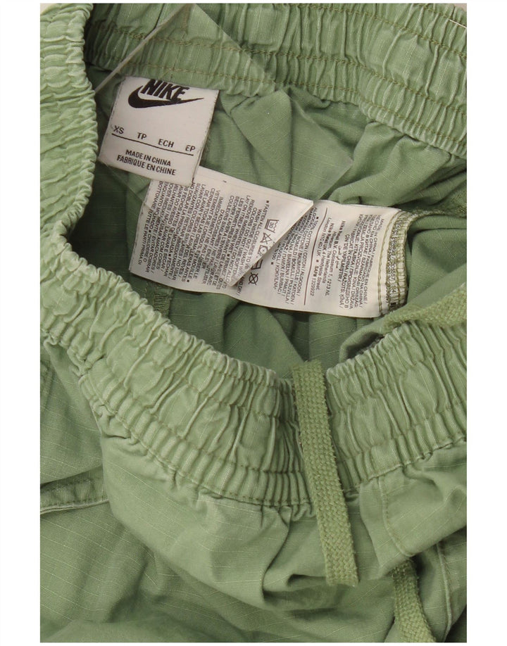 NIKE ženske sportske kratke hlače UK 6 XS zeleni pamuk