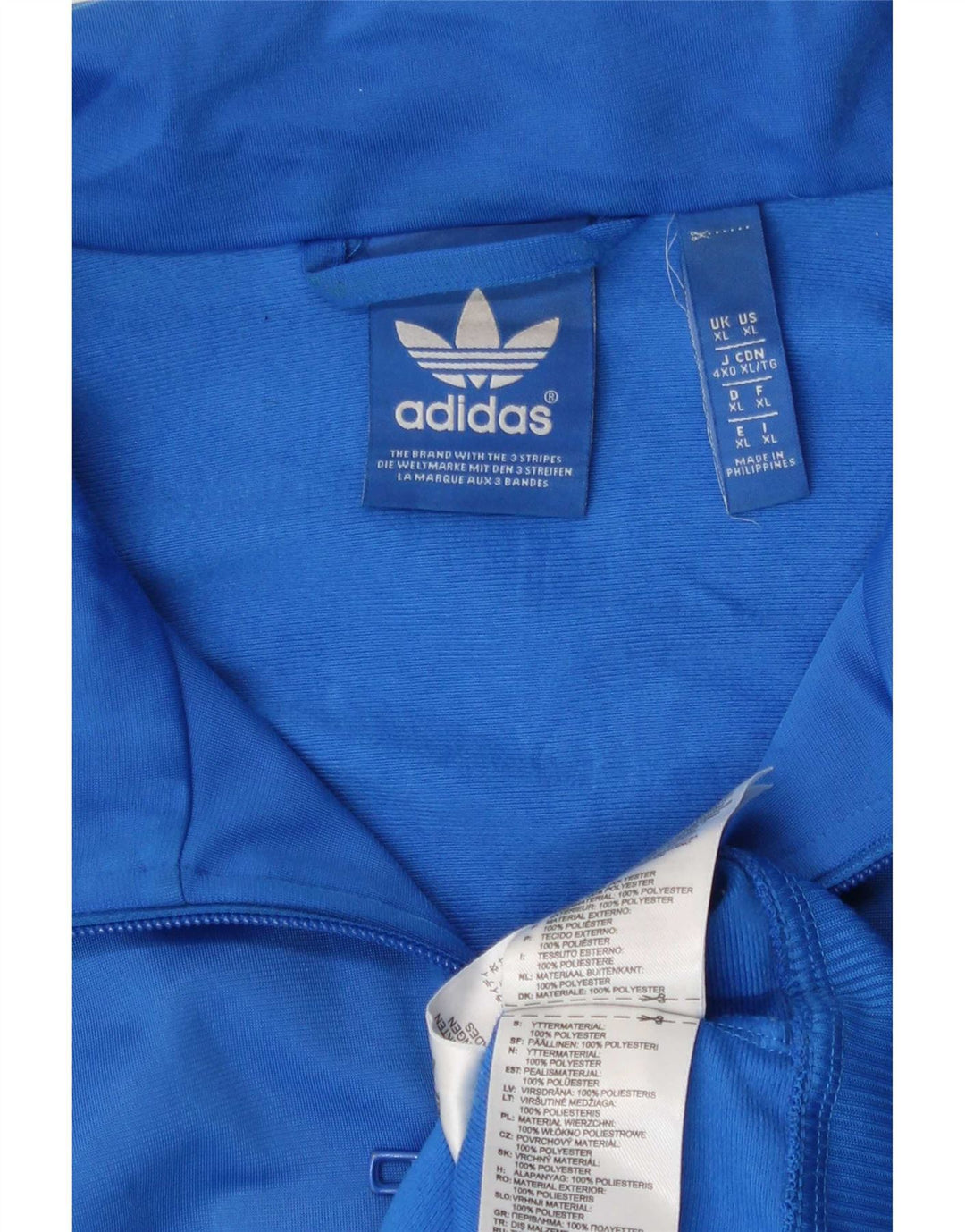 Adidas muška trenirka gornja jakna XL plavi poliester