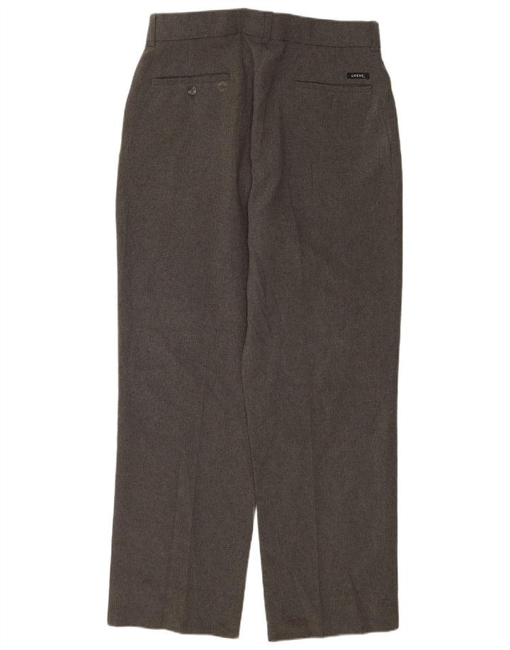 Guess muške hlače ravnog odijela W32 L30 sivi poliester