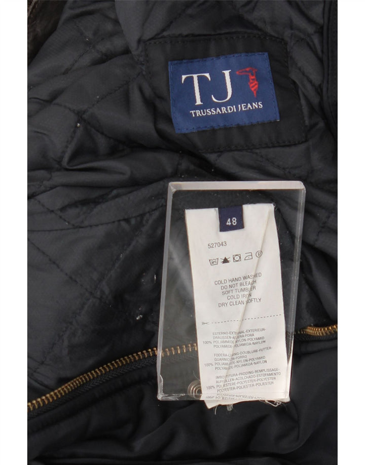 Trussardi Jeans muška uporabna jakna s kapuljačom IT 48 Medium tamnoplavi poliamid