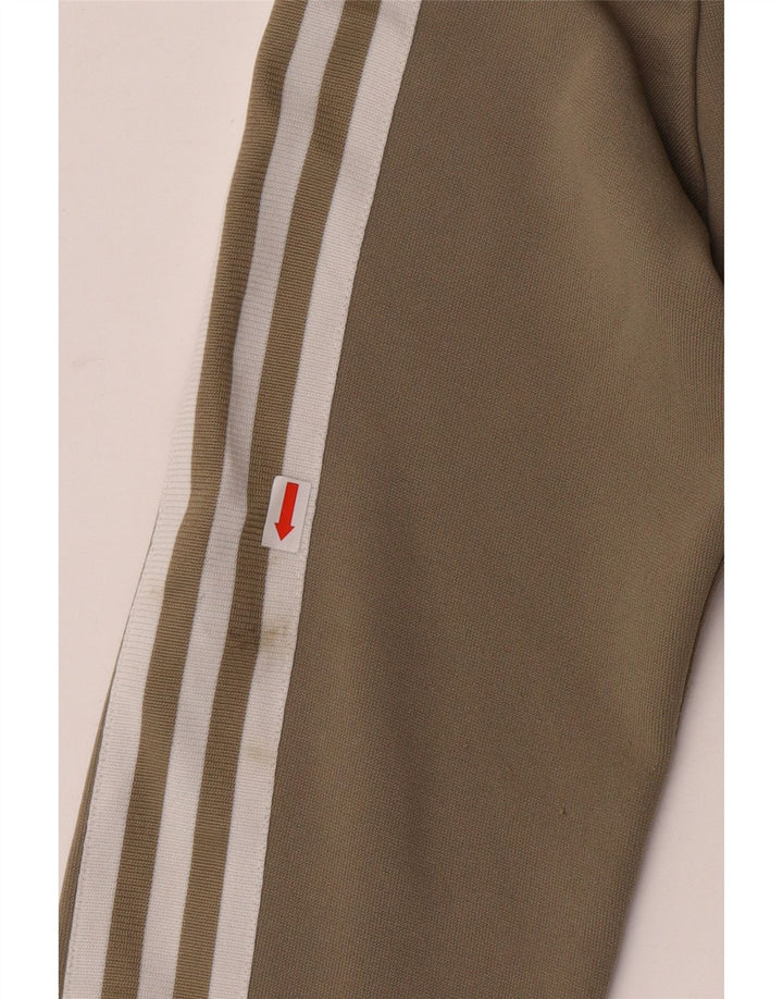 Adidas ženski pulover s kapuljačom na patentni zatvarač UK 12 Srednji kaki poliester