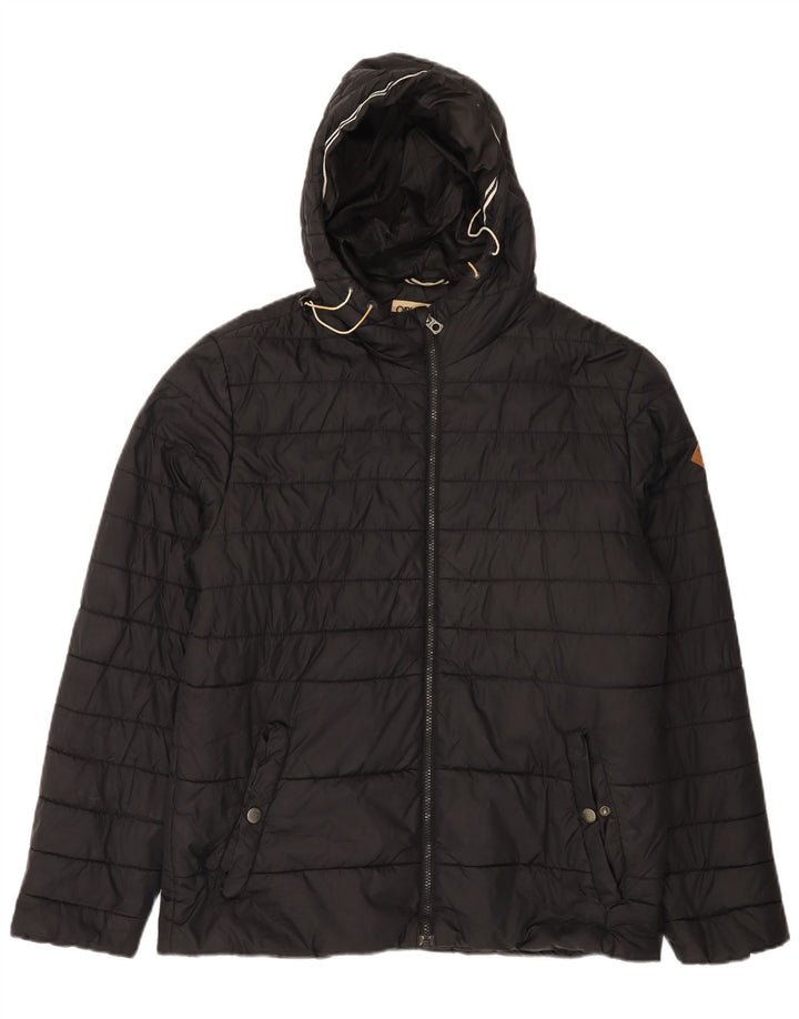 Jack & Jones muška podstavljena jakna s kapuljačom UK 40 velika crna