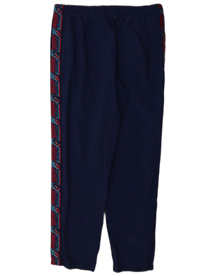 Asics muške grafičke trenirke Hlače IT 50 Medium Navy Blue Colourblock