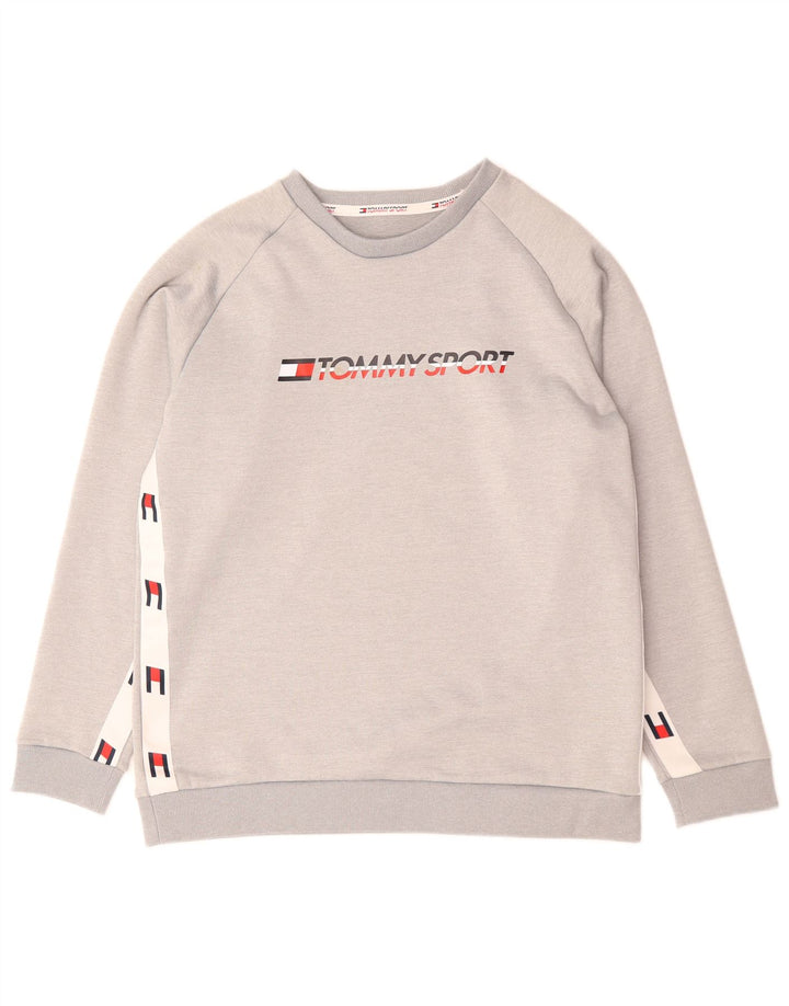Tommy Hilfiger muška trenirka s grafičkim motivima srednje sivi poliester