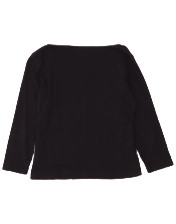 Guess ženski kratki top s 3/4 rukavima UK 18 XL tamnoplavi pamuk