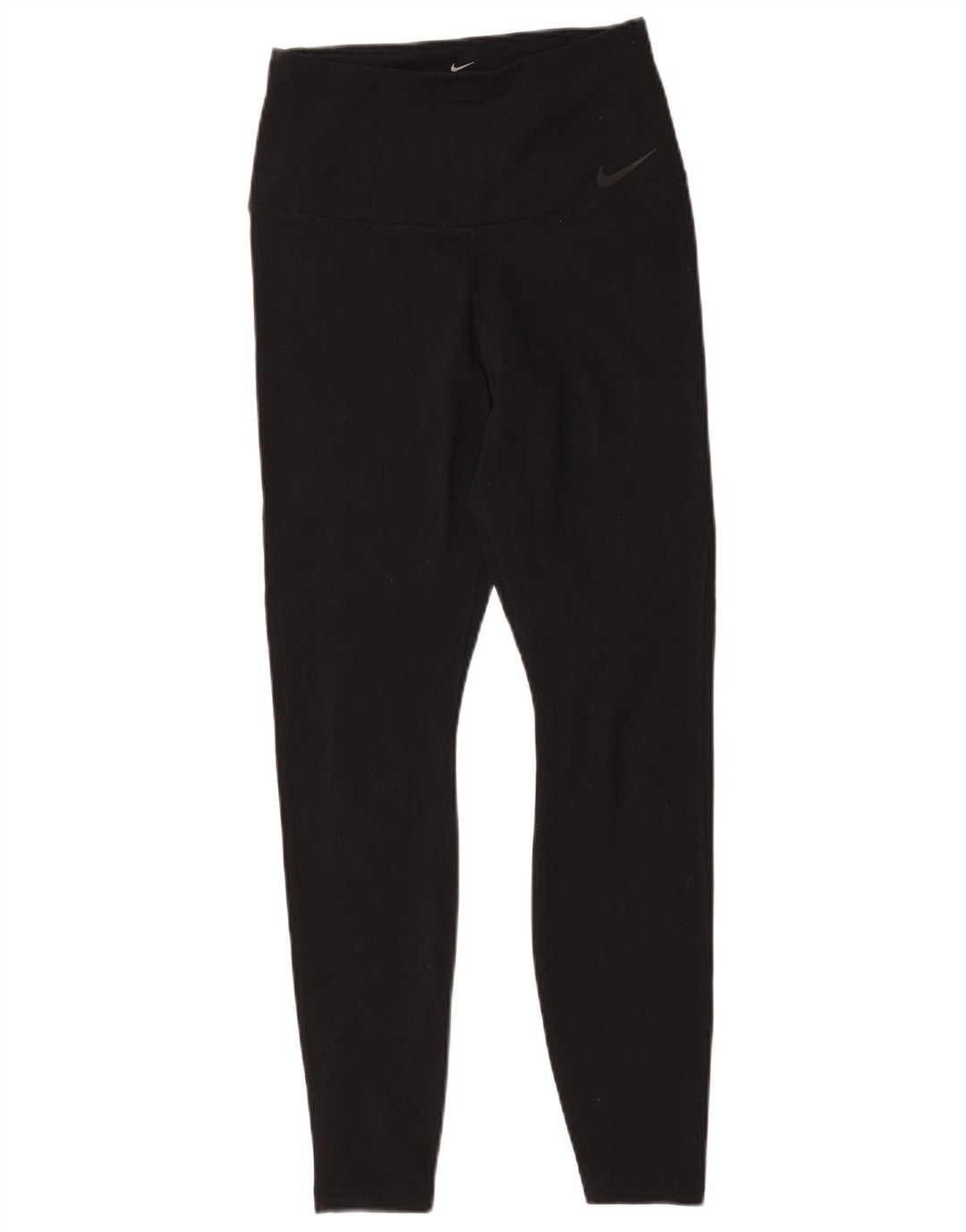 Nike Ženske Dri Fit Leggings UK 12 srednje crne najlonske