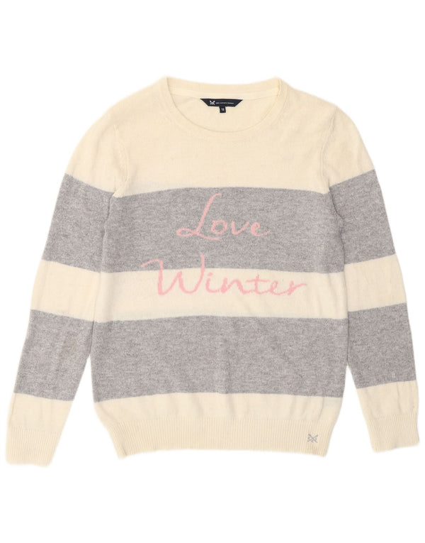 Crew Clothing Ženski pulover s okruglim izrezom UK 12 srednje bijele boje