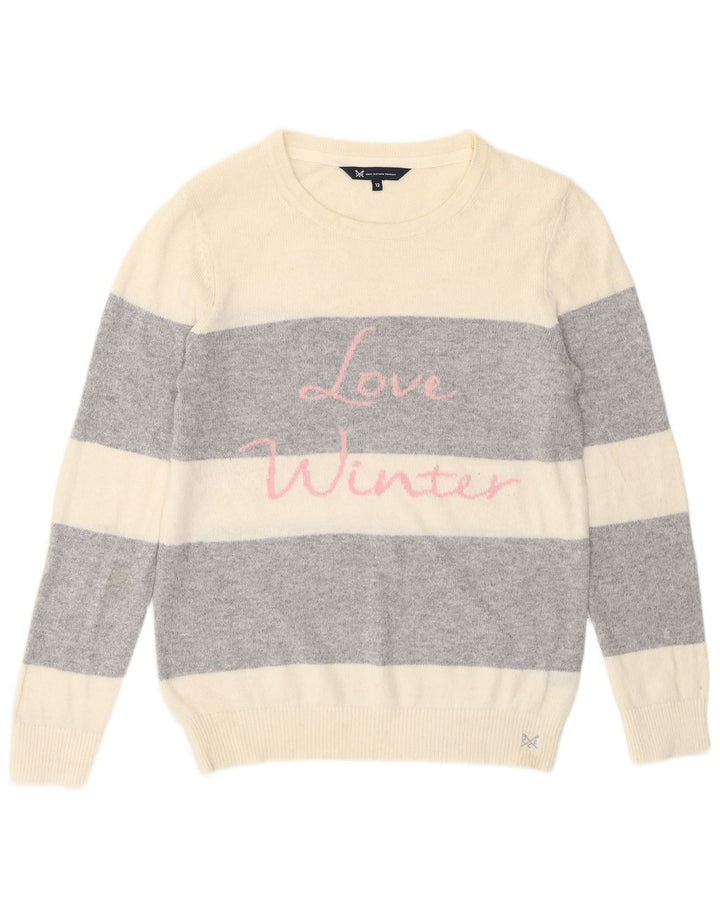 Crew Clothing Ženski pulover s okruglim izrezom UK 12 srednje bijele boje