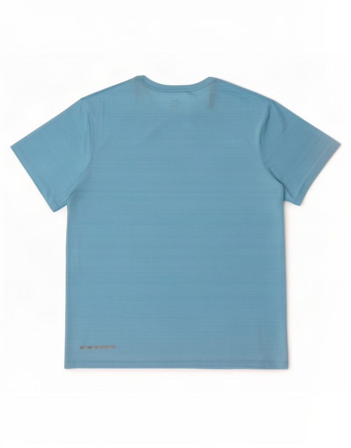 Nike Dri Fit majica s velikim plavim prugama od poliestera