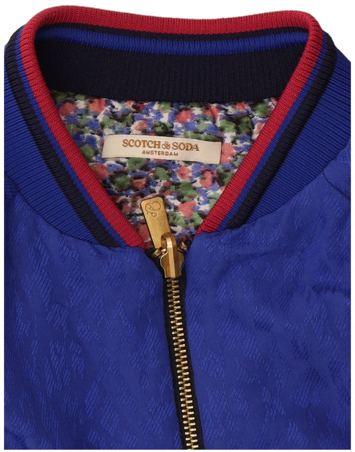 Scotch & Soda Ženska reverzibilna jakna UK 14 Srednje plava cvjetna