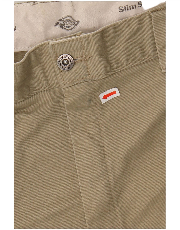 DICKIES Muške uske chino hlače W38 L34 Bež pamuk
