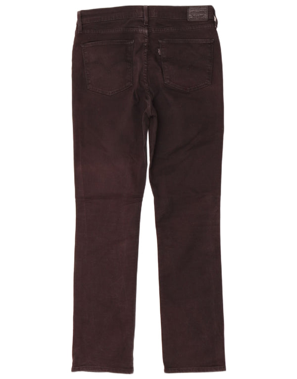 Levi's ženske ravne traperice visokog struka 724 W31 L30 crni pamuk