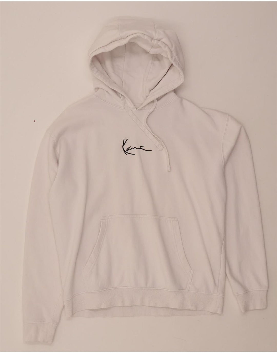 KARL KANI Muška majica s kapuljačom slobodnog kroja, mali bijeli pamuk