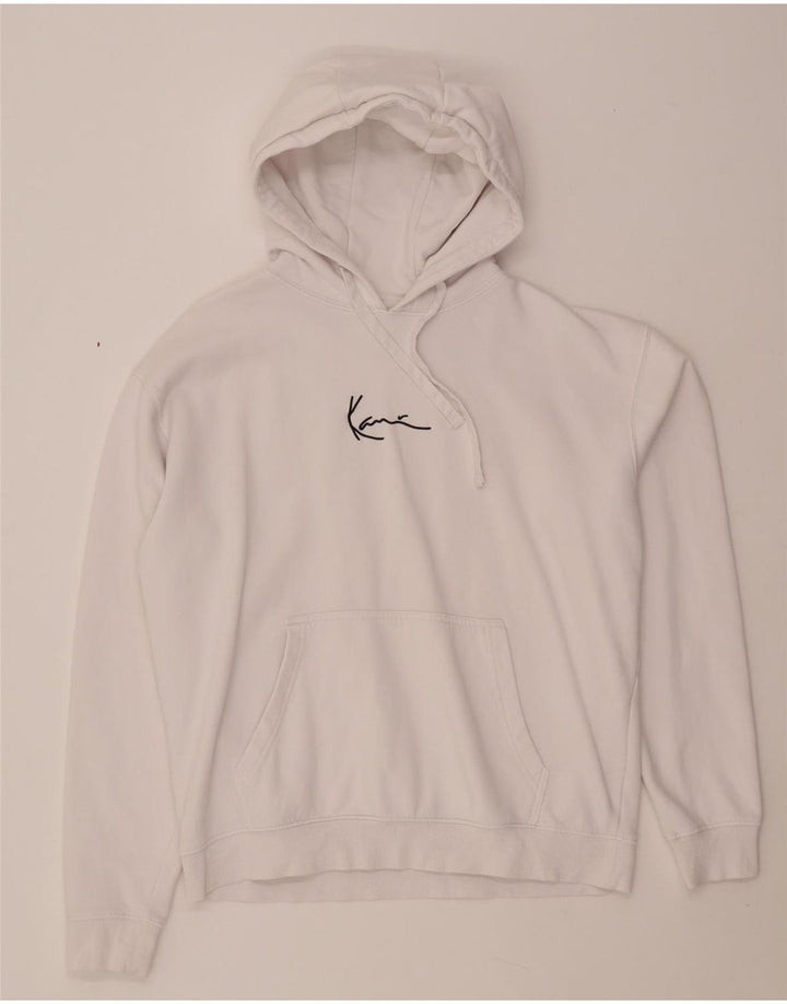 KARL KANI Muška majica s kapuljačom slobodnog kroja, mali bijeli pamuk