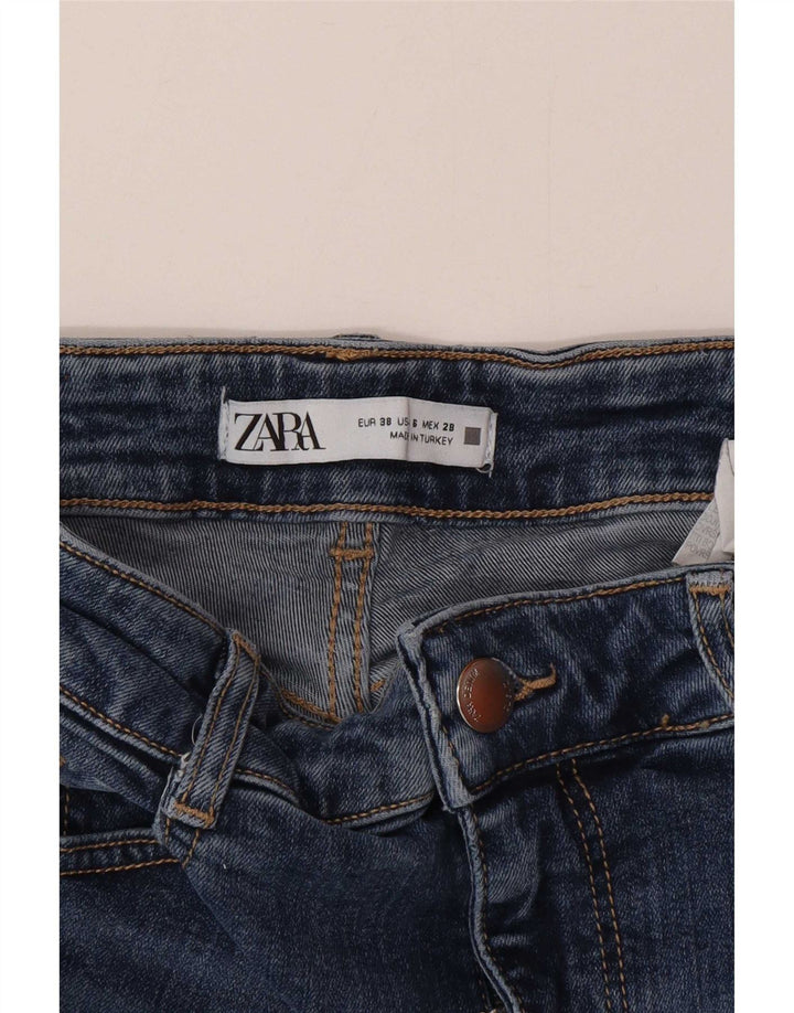 Zara ženske lepršave traperice EU 38 male W28 L32 plavi pamuk