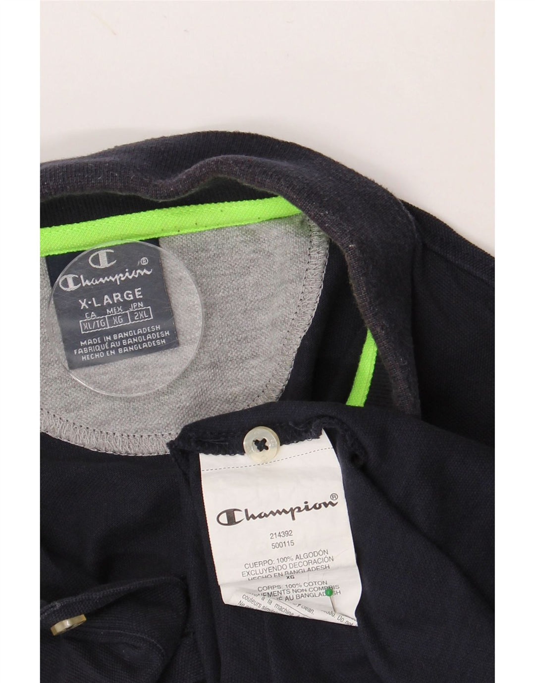 CHAMPION Muška polo majica XL tamnoplavi pamuk