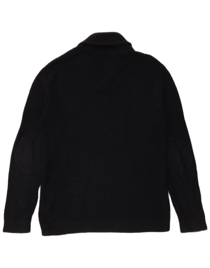 JACK & JONES Muški džemper sa šal ovratnikom XL tamnoplavi pamuk