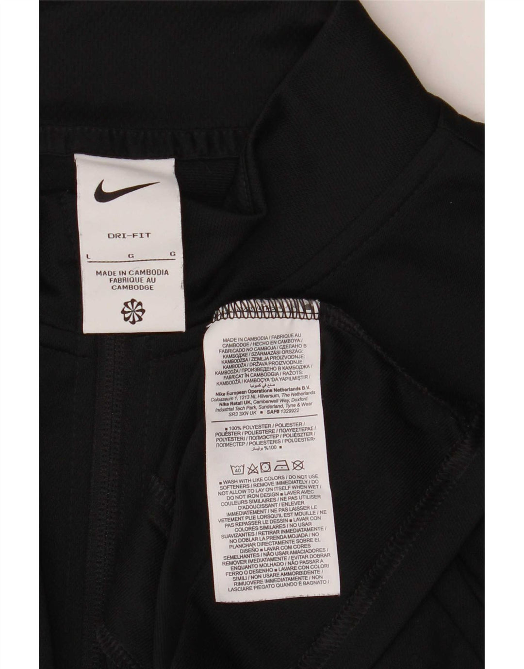 Nike muška gornja jakna trenirke velika crna poliester