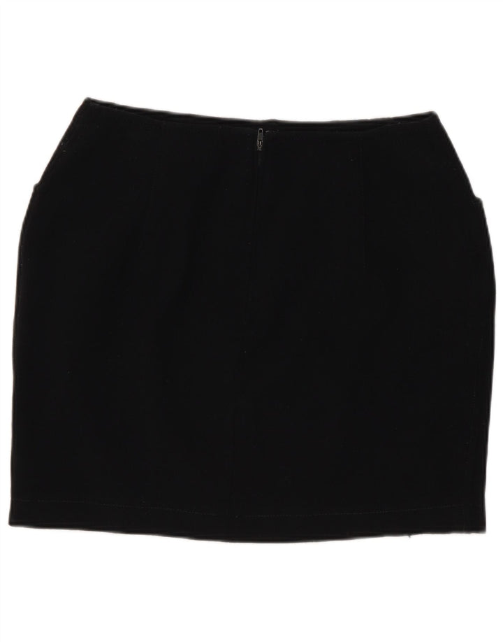 Marella ženska mini suknja UK 10 mala W26 crna vuna