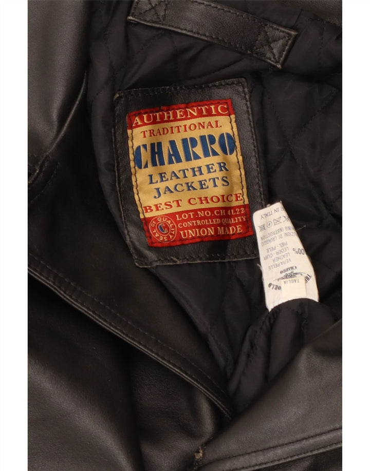 Charro muški kožni kaput UK 42 XL crna koža