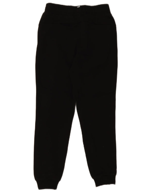 Puma Boys Tracksuit Trousers Joggers 11-12 Years Black Cotton