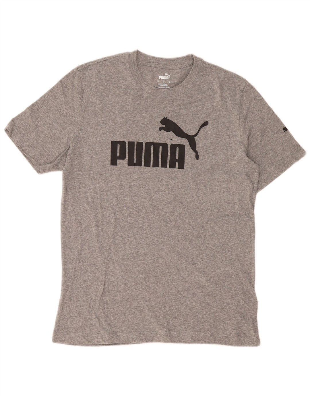 Puma muška majica s grafičkim motivima, srednje sivi pamuk