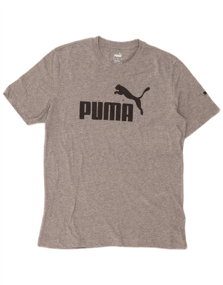 Puma muška majica s grafičkim motivima, srednje sivi pamuk