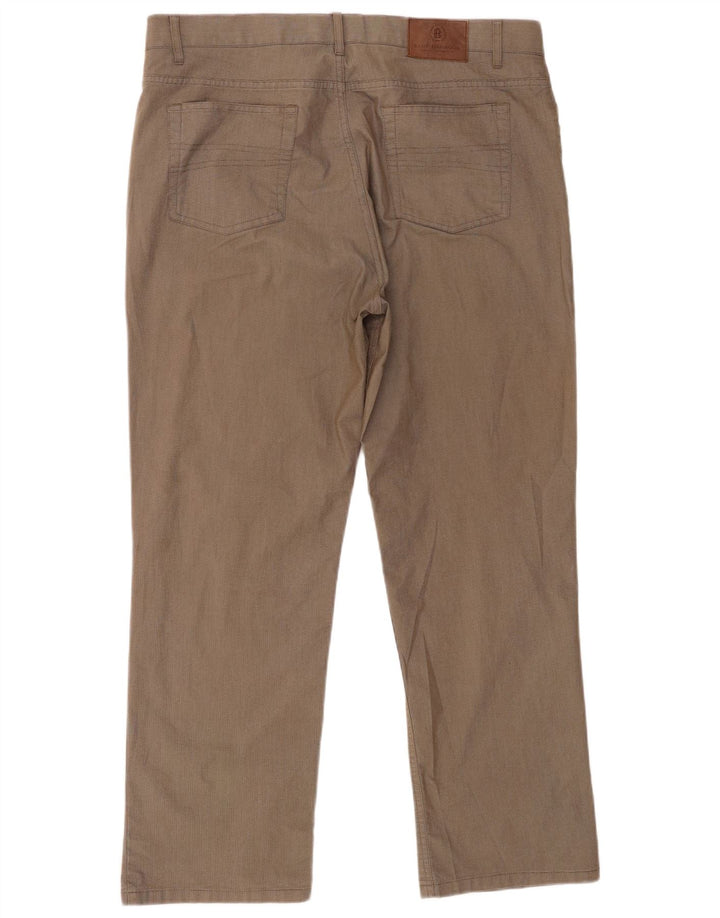 Marks & Spencer muške chino hlače Blue Harbor W38 L29 smeđe karirane